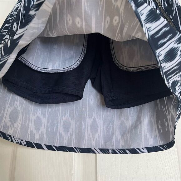 Athleta Women's 2XS Blue Ikat Skort Golf Tennis Elastic Waistband - Picture 2 of 8